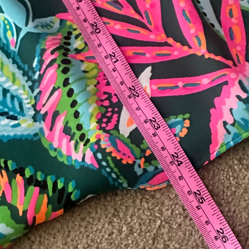 Lilly Pulitzer Tropical Print Tank Top - Green and Pink - Picture 5 of 5